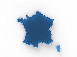 Blue France Stock Photo