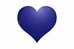 Blue Heart Logo Stock Photo