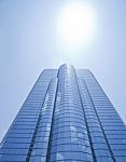 Blue Skyscraper Stock Photo