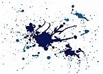 Blue Splash Painting Stock Photo