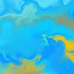 Blue Wave Abstract Painting Background Stock Photo