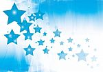 Blue With Stars Background Stock Photo