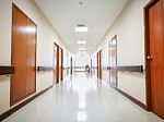 Blur Hospital Interior For Background Stock Photo
