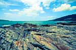 Blurry Of Seascape For Background Stock Photo