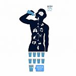 Body Health Infographic Illustration Drink Water Icon Dehydration Symptoms Stock Photo