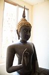 Bronze Buddha Statue Stock Photo
