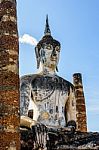 Buddha Statue Among The Ruins Stock Photo