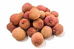 Bunch Of Lychee Fruits Stock Photo