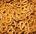 Bunch Of Pretzels Stock Photo