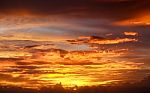 Burning Sky (sunset) Stock Photo