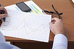 Business Data Analyzing Stock Photo
