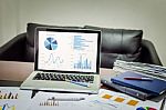 Business Documents Charts Stock Photo