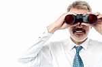 Business Executive Hunting Talents Stock Photo