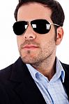Business Man Wearing Sunglasses Stock Photo