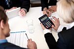 Business People Having Meeting Together Stock Photo