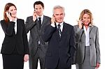 Business People On The Phone Stock Photo