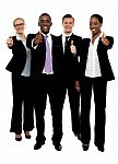 Business People Showing Thumbs Up Stock Photo