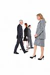 Business People Walking Stock Photo