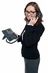 Business Professional On Phone Stock Photo