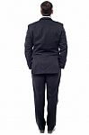 Businessman Facing The Wall Stock Photo