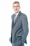 Businessman Isolated Over White Stock Photo