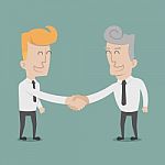 Businessman Shaking Hands Stock Photo