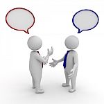 Businessmen Talking Stock Photo