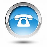 Button_telephone Stock Photo