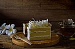 Cake White Chocolate Stock Photo