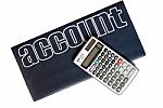 Calculator And Account Book Stock Photo
