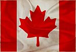 Canada Grunge Waving Flag Stock Photo