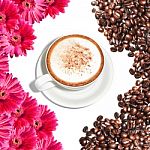 Cappuccino Coffee Stock Photo