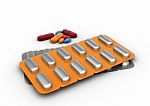 Capsules And Pills Stock Photo