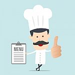 Cartoon Chef Illustration Stock Photo