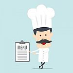 Cartoon Chef Illustration Stock Photo