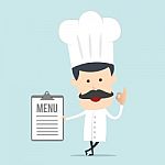 Cartoon Chef Illustration Stock Photo