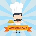 Cartoon Chef Illustration Stock Photo
