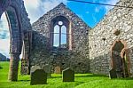 Cemetery In Peel Castle, Isle Of Man Stock Photo
