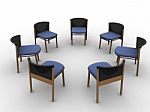 Chairs Circles Stock Photo
