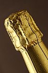 Champagne Cork Foil Stock Photo