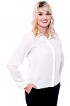 Charismatic Young Smiling Business Lady Stock Photo
