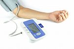 Checking Blood Pressure Stock Photo