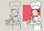 Chef First Aid Stock Photo