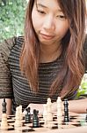 Chess Player Stock Photo