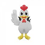 Chicken White Cartoon Is Cute Illustration Of Paper Cut Stock Photo