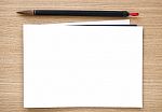 Chinese Writing Brush With White Paper Stock Photo