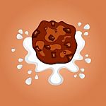 Chocolate Chip Cookie Stock Photo