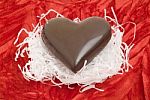 Chocolate Heart Stock Photo