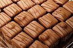 Chocolate Pralines Close-up Stock Photo