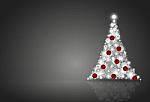 Christmas Background With Christmas Tree Stock Photo